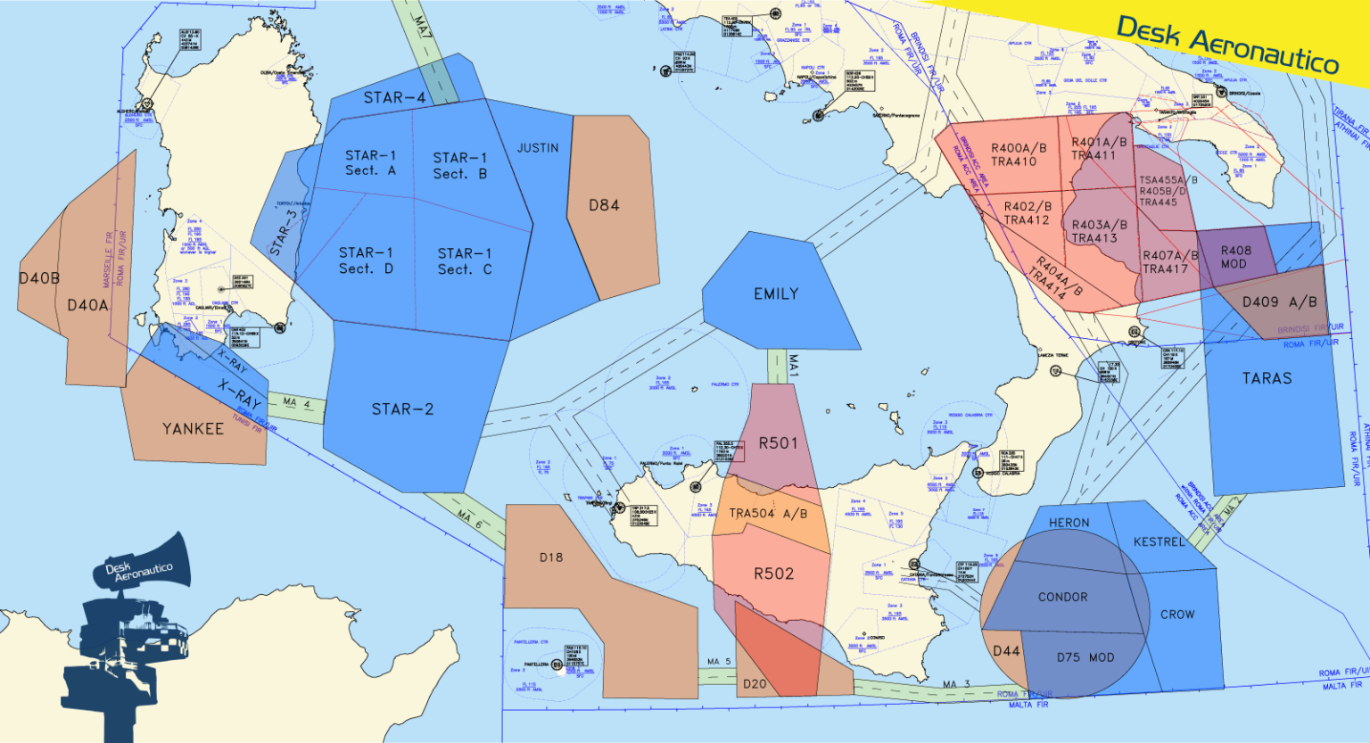 Esercitazione aeronavale attorno alla Sicilia e nel mare del Sud